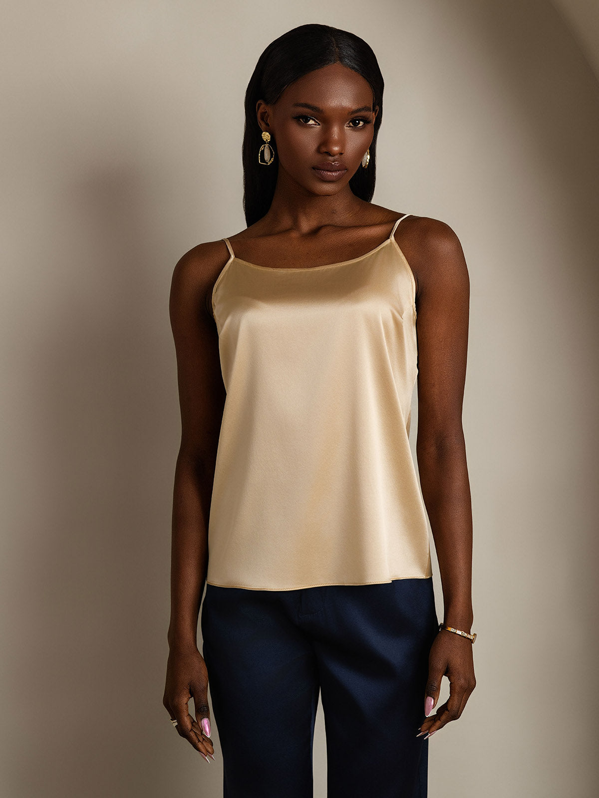 [Champagne] SilkSilky-NO 19Momme Silke Camisoles 003