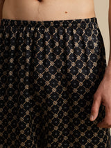 [Svart Kjede] SilkSilky-NO Men's Sleep Shorts 004