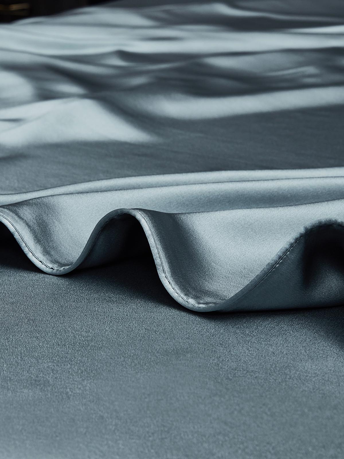[Gråblå] SilkSilky-NO 22Momme Duvet Cover 003