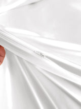 [Hvit] SilkSilky-NO 19Momme Duvet Covers 005