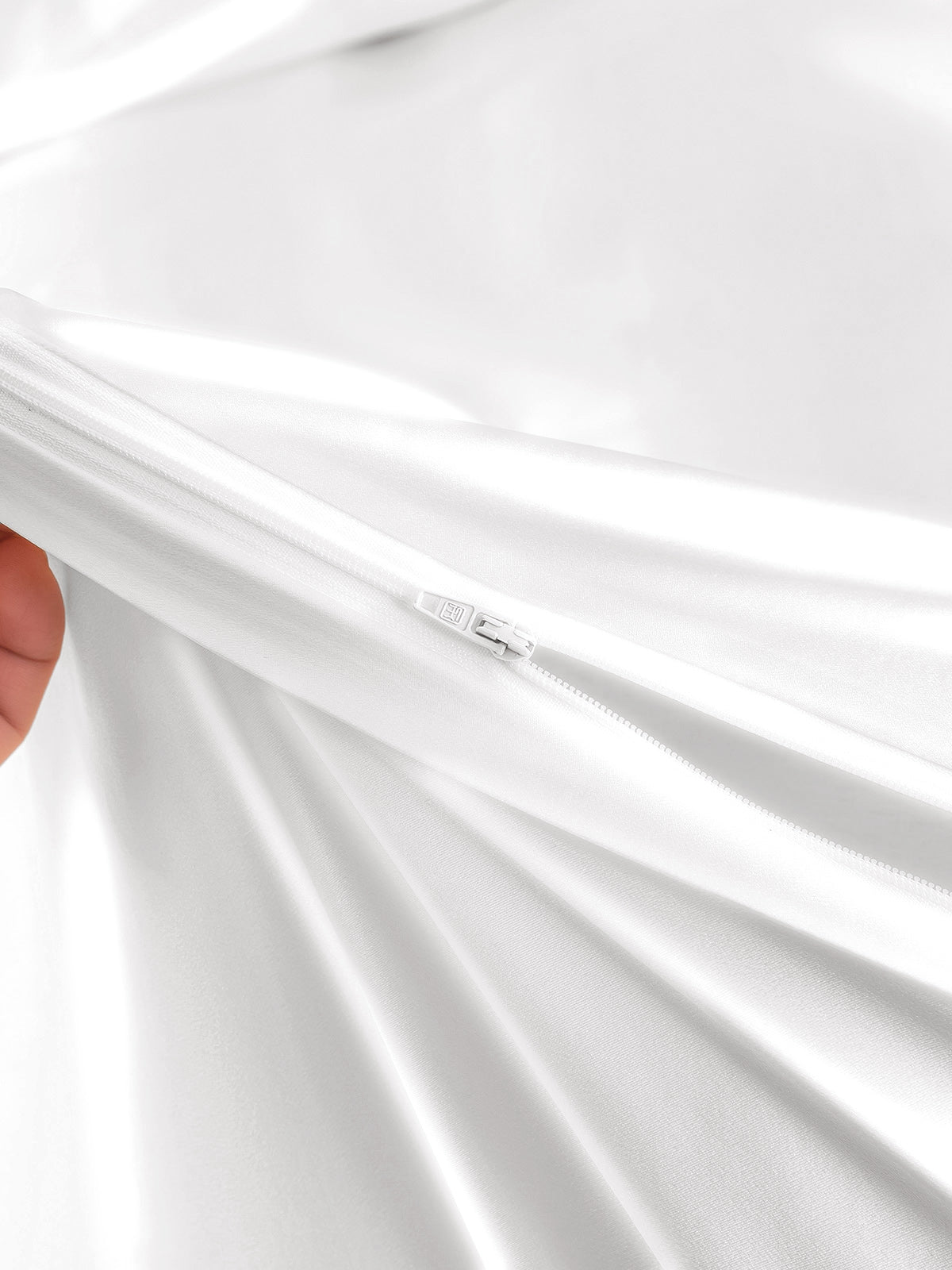 [Hvit] SilkSilky-NO 25Momme Duvet Cover 005