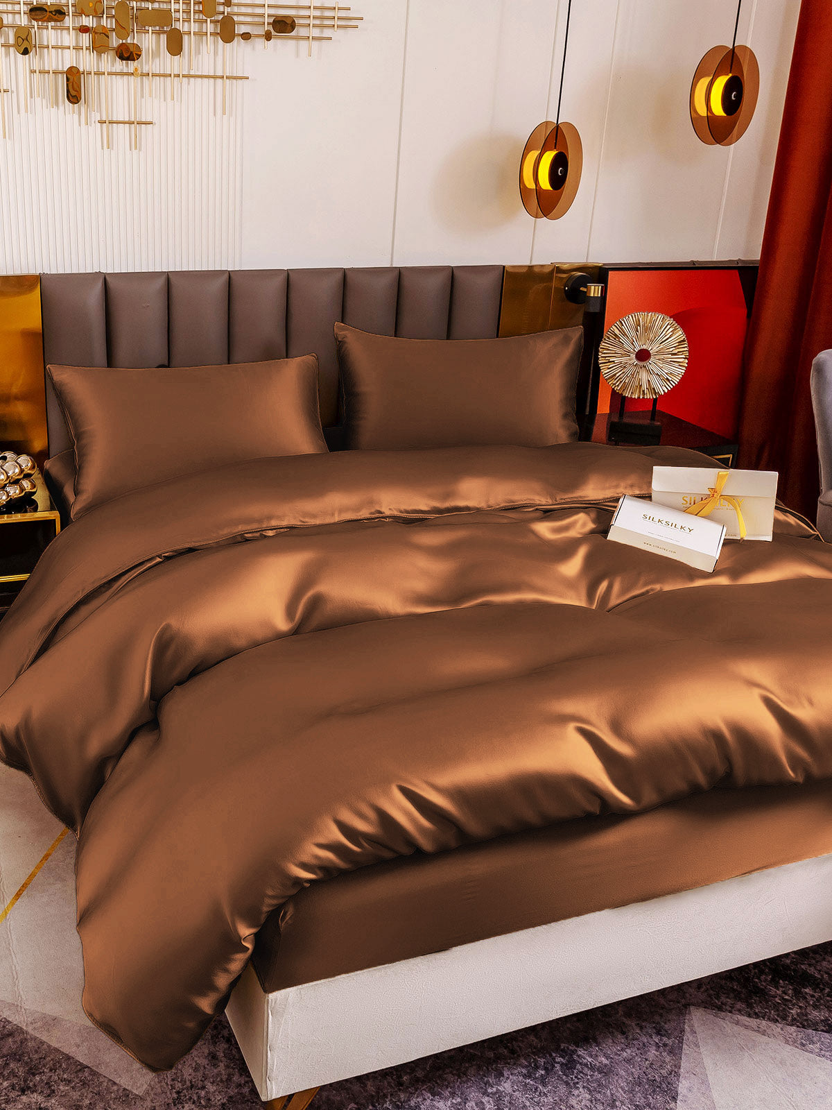 [Kaffe] SilkSilky-NO 19Momme Bedding Set 005