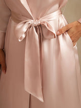 [Rosa] SilkSilky-NO Long Sleeve Morgenkåpe for Kvinner 004