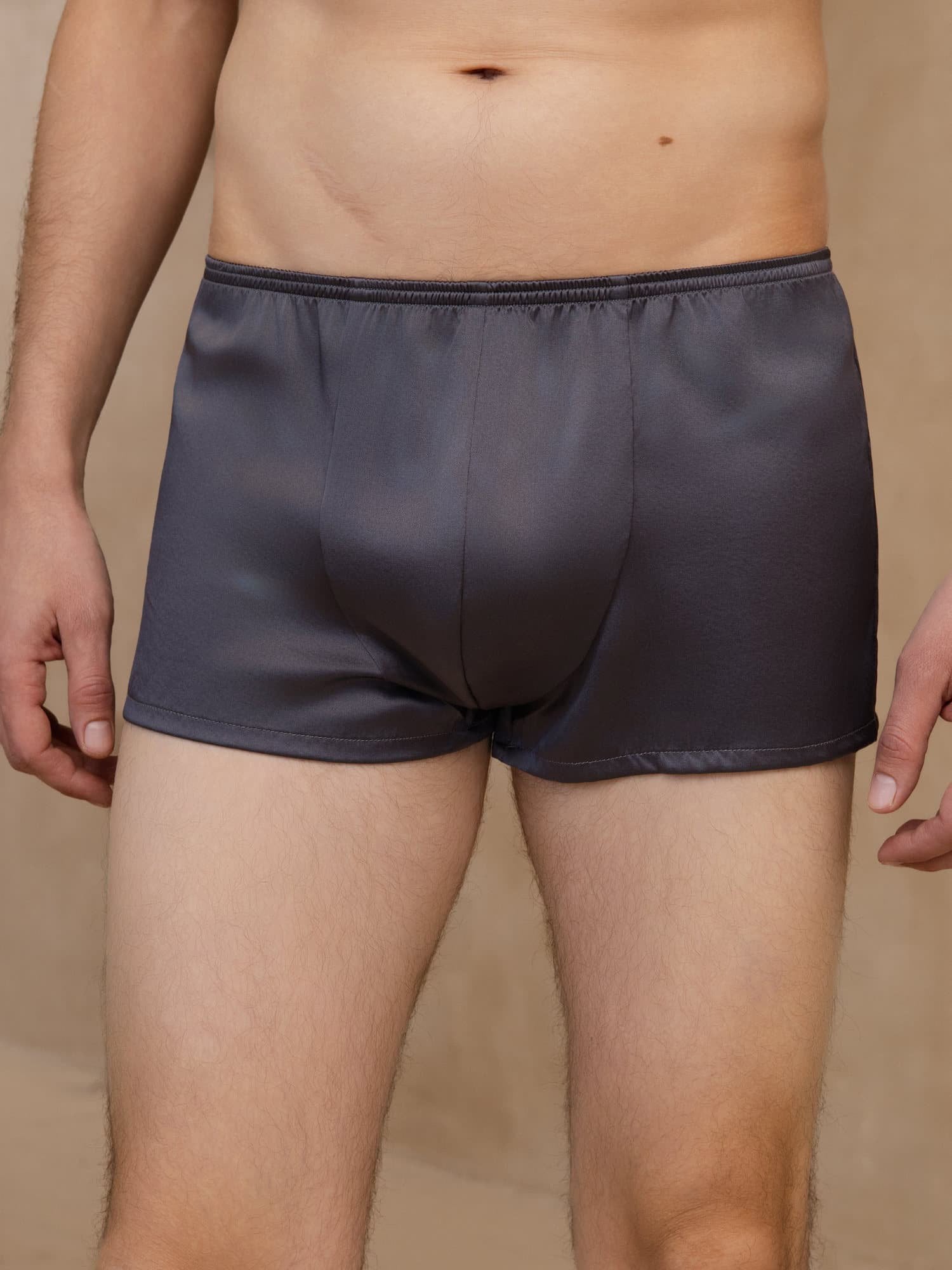 [Mørkegrå] SilkSilky-NO Mens Underwear 001