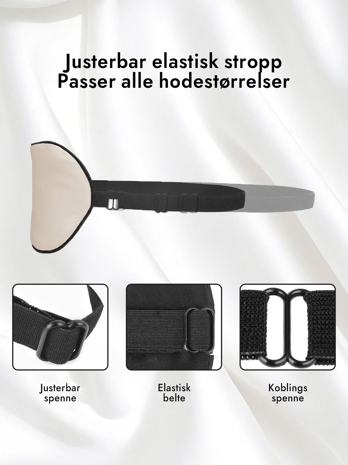 [Beige] SilkSilky-NO Øye Maske 004