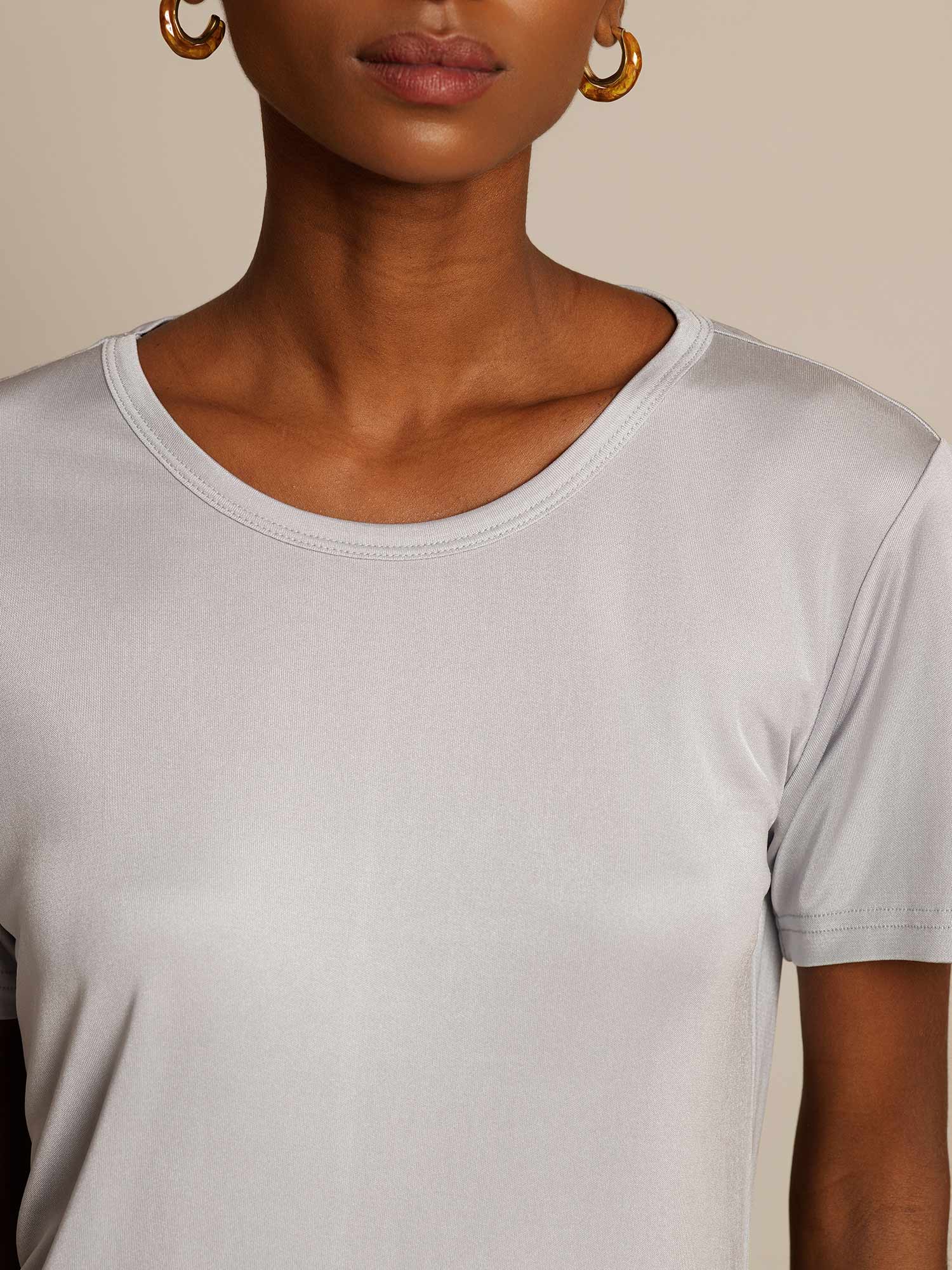 [Sølv] SilkSilky-NO Womens T-Shirt 004,