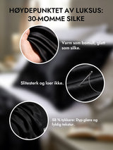[Svart] SilkSilky-NO 30Momme Putetrekk 002