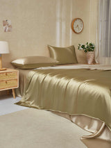 [Beige+Kaki] SilkSilky-NO 19Momme Sengesett 003