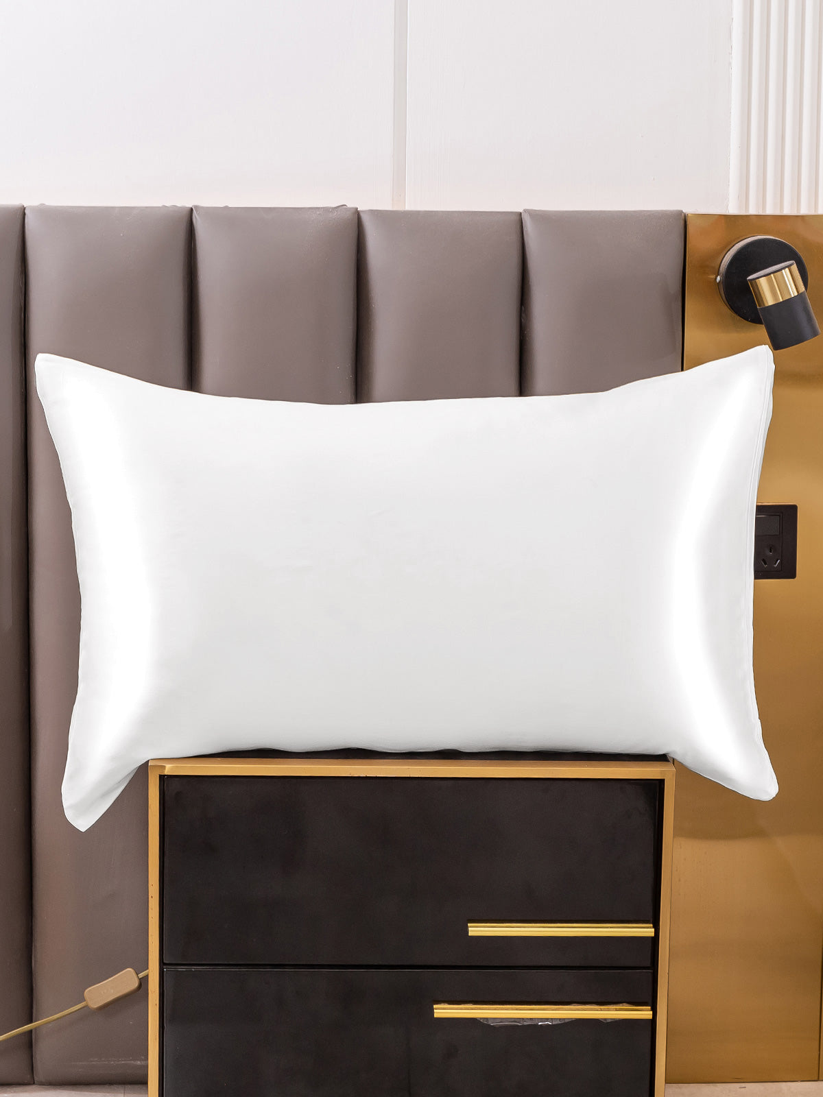 [Hvit] SilkSilky-NO 19Momme Pillowcase 001