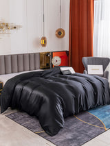 [Svart] SilkSilky-NO 19Momme Duvet Covers 001