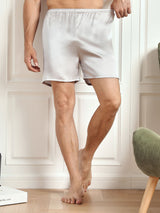 [Sølv] SilkSilky-NO Men's Sleep Shorts 003