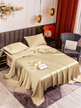 [Beige] SilkSilky-NO 19Momme Sengesett 001