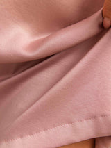 [Ferskenhud] SilkSilky-NO 19Momme Kort erm Rund Hals Nattkjole 005