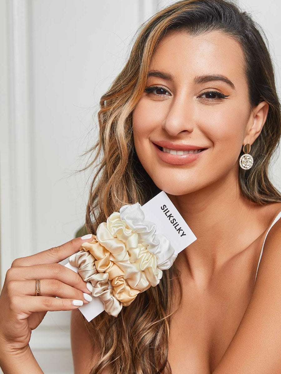 [Group3] SilkSilky-NO 19Momme Scrunchie 001