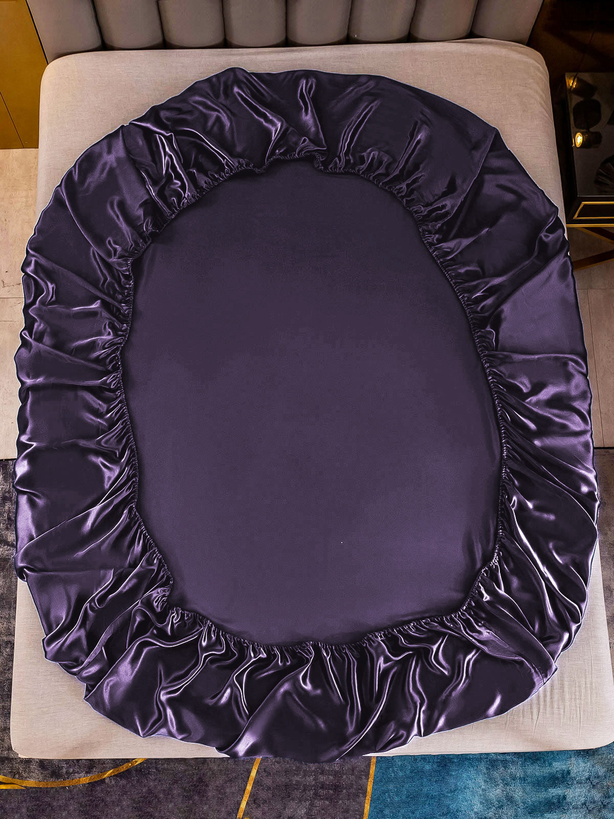 [Mørklilla] SilkSilky-NO 25Momme Bedding Set 003