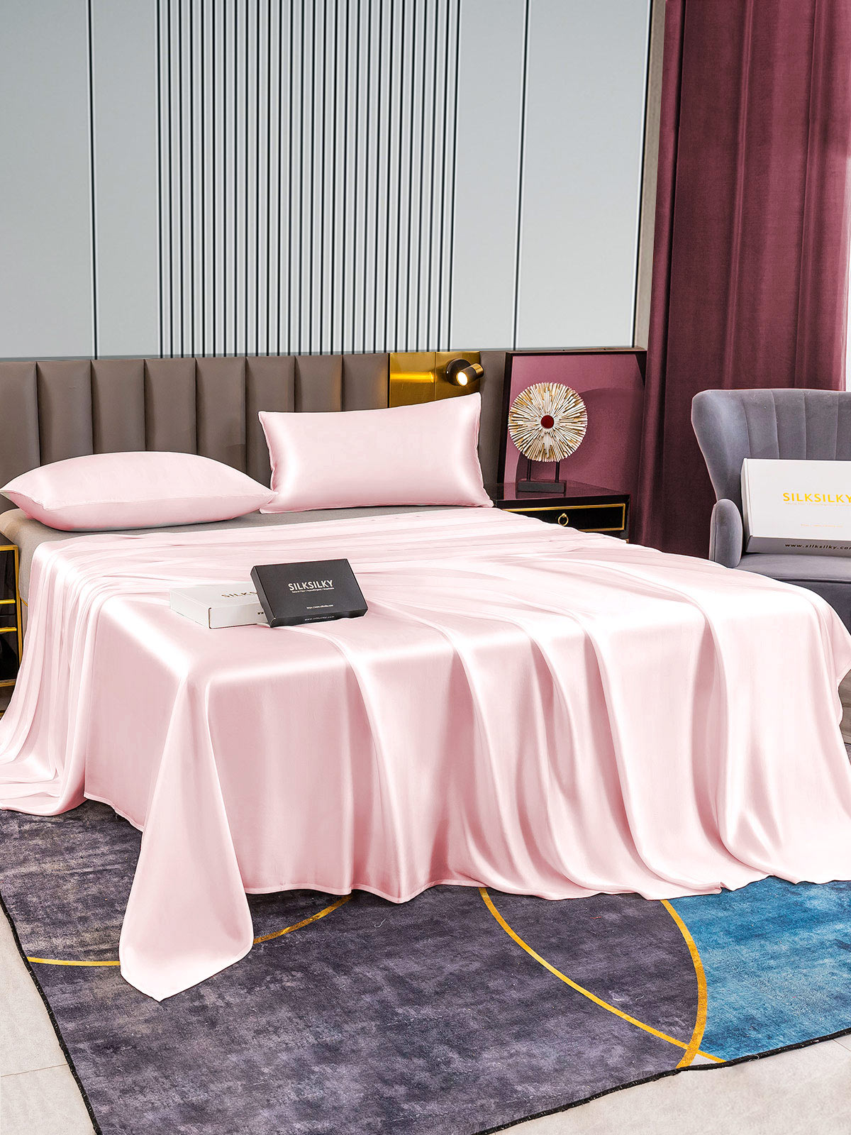 [Rosa] SilkSilky-NO 22Momme Bedding Set 003