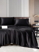[Svart] SilkSilky-NO 22Momme Bedding Set 005,