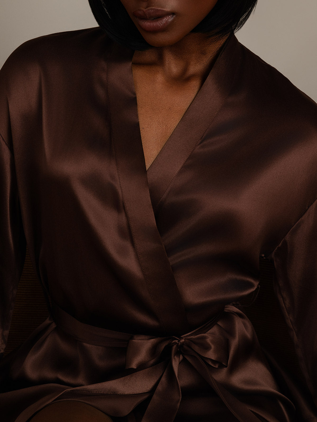 [Kaffe] SilkSilky-NO Womens Robe 008