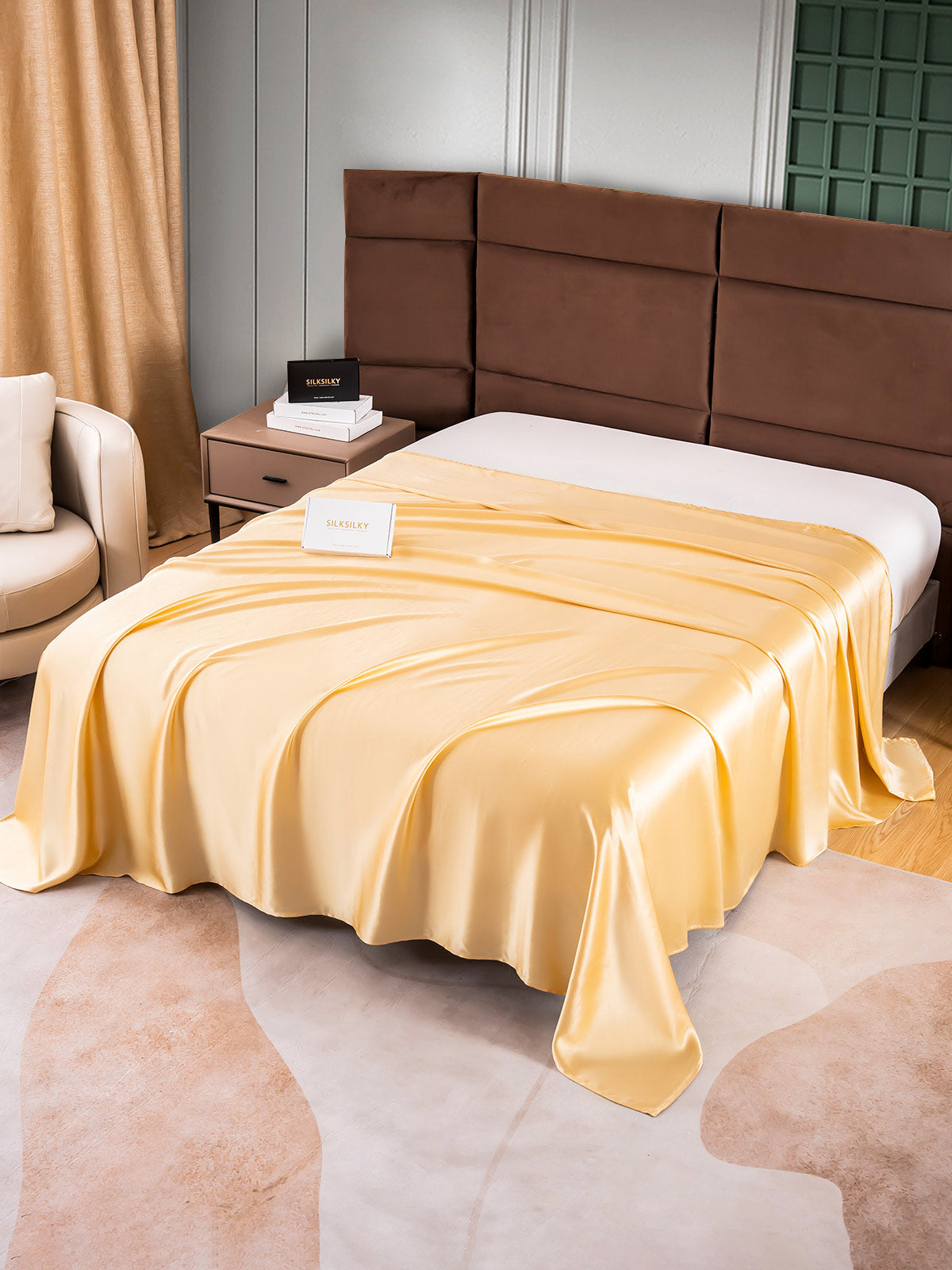 [Champagne] SilkSilky-NO 25Momme Sheet 003