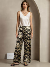 [Leopard] SilkSilky-NO 19Momme Silke Womens Pants 004,