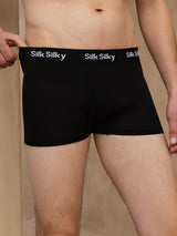 [Svart] SilkSilky-NO Mens Underwear 004