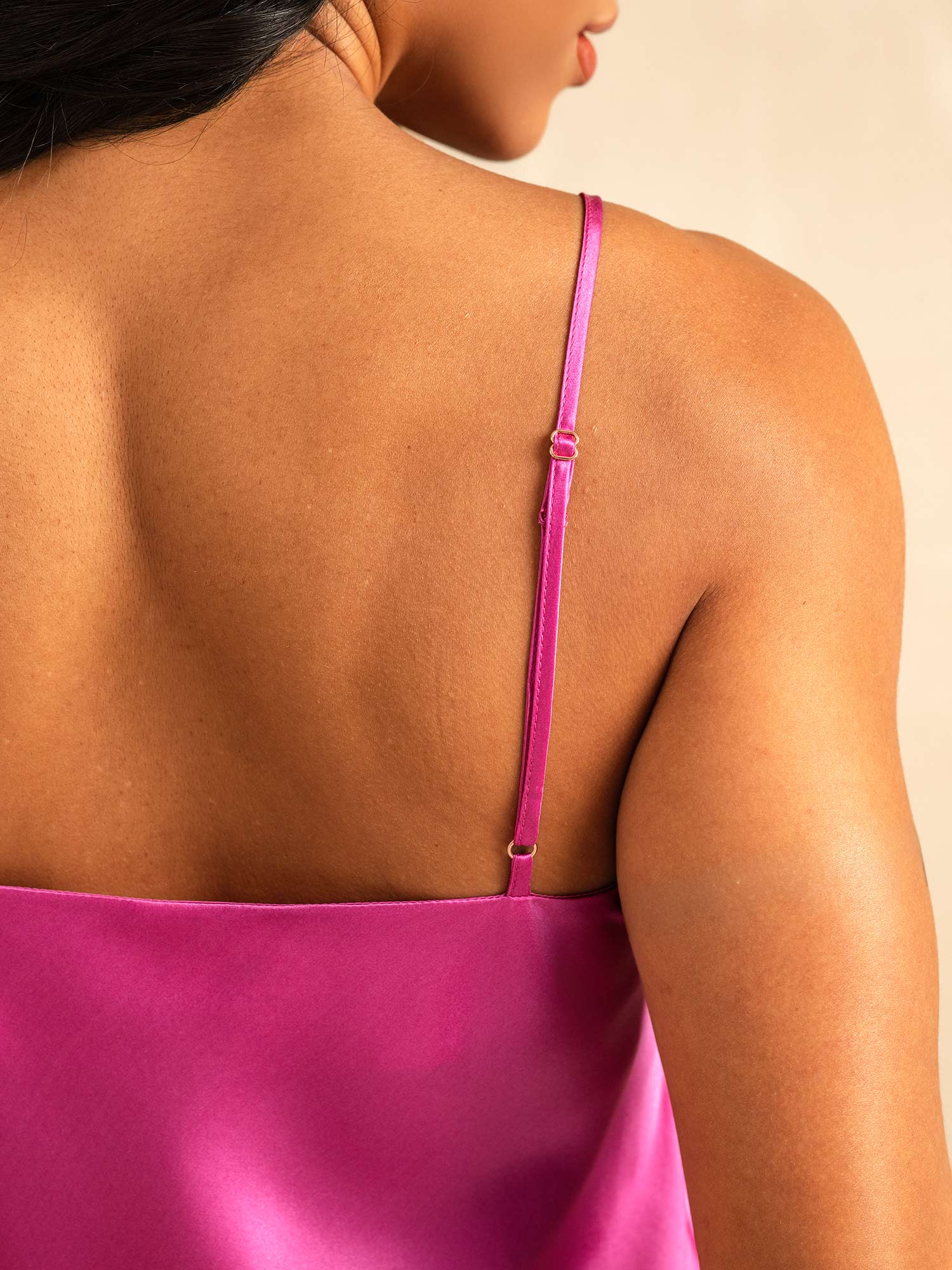 [Rosenrød] SilkSilky-NO V-Hals Camisole sett 006