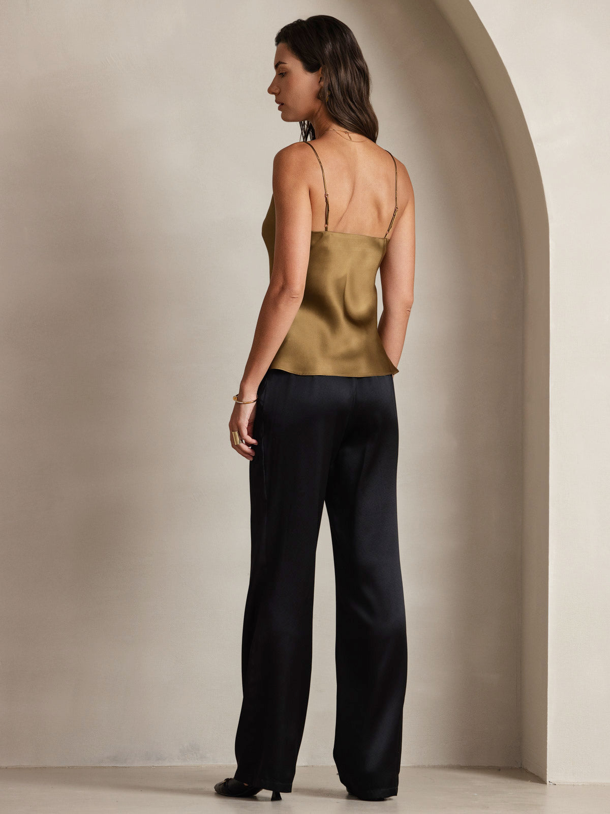 [Kaffe] SilkSilky-NO V-Hals Camisole Topp 002