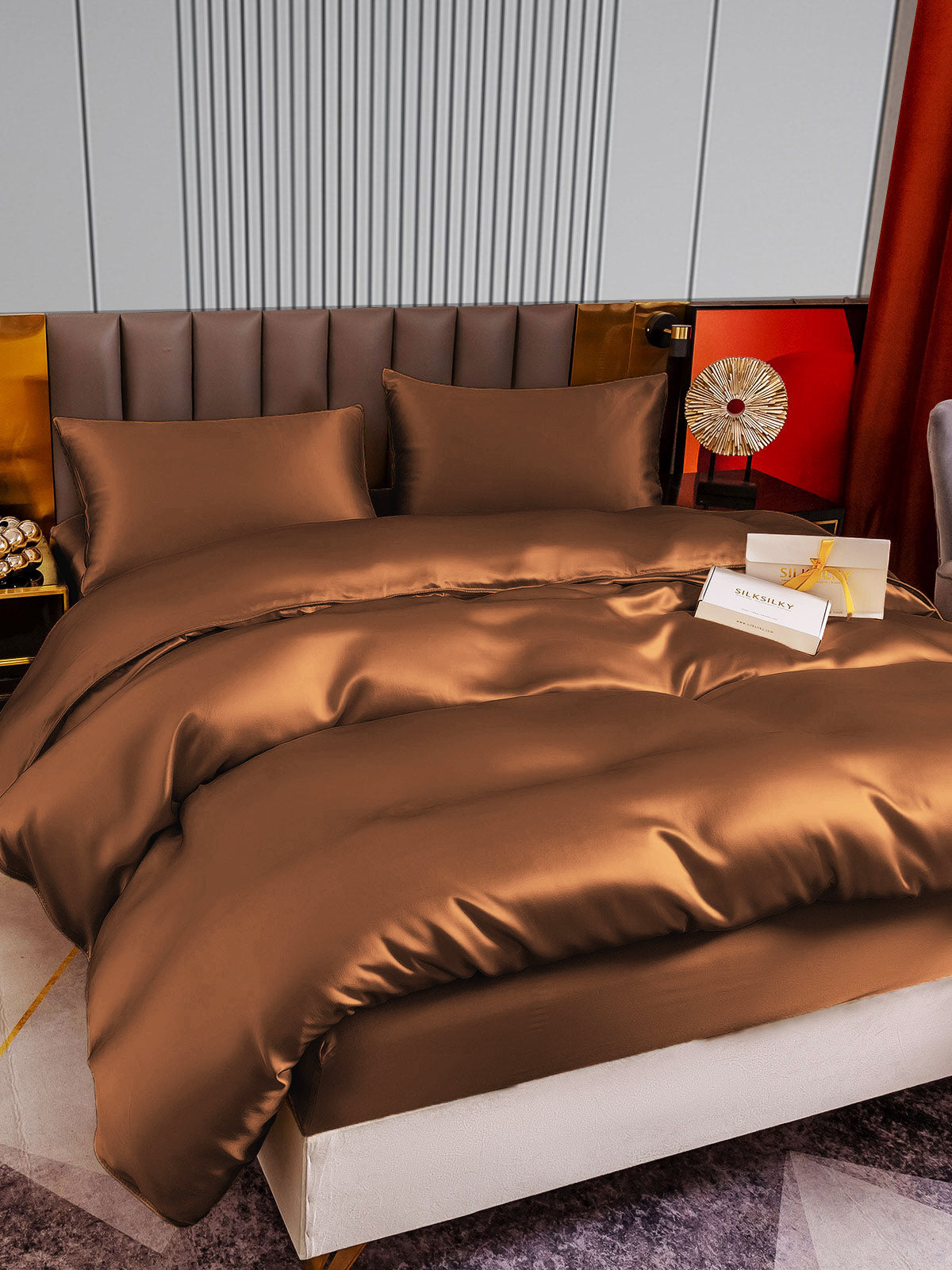 [Kaffe] SilkSilky-NO 22Momme Bedding Set 005