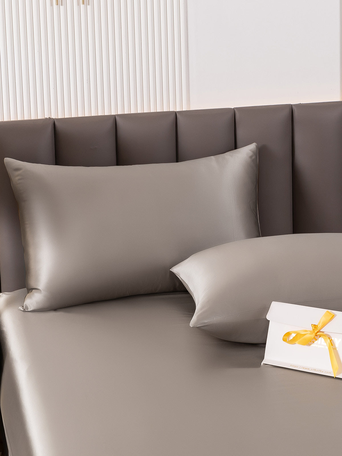 [Grå] SilkSilky-NO 19Momme Pillowcase 004