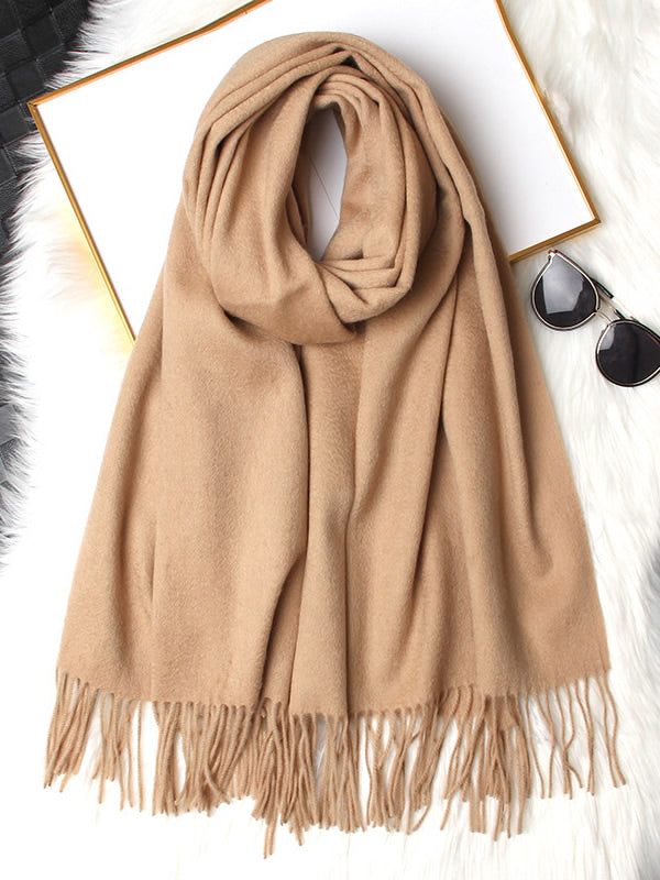 [Tan] SilkSilky-NO Ull Scarf 006