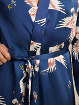 [Mørke blå] SilkSilky-NO 19Momme Mens Robe 004