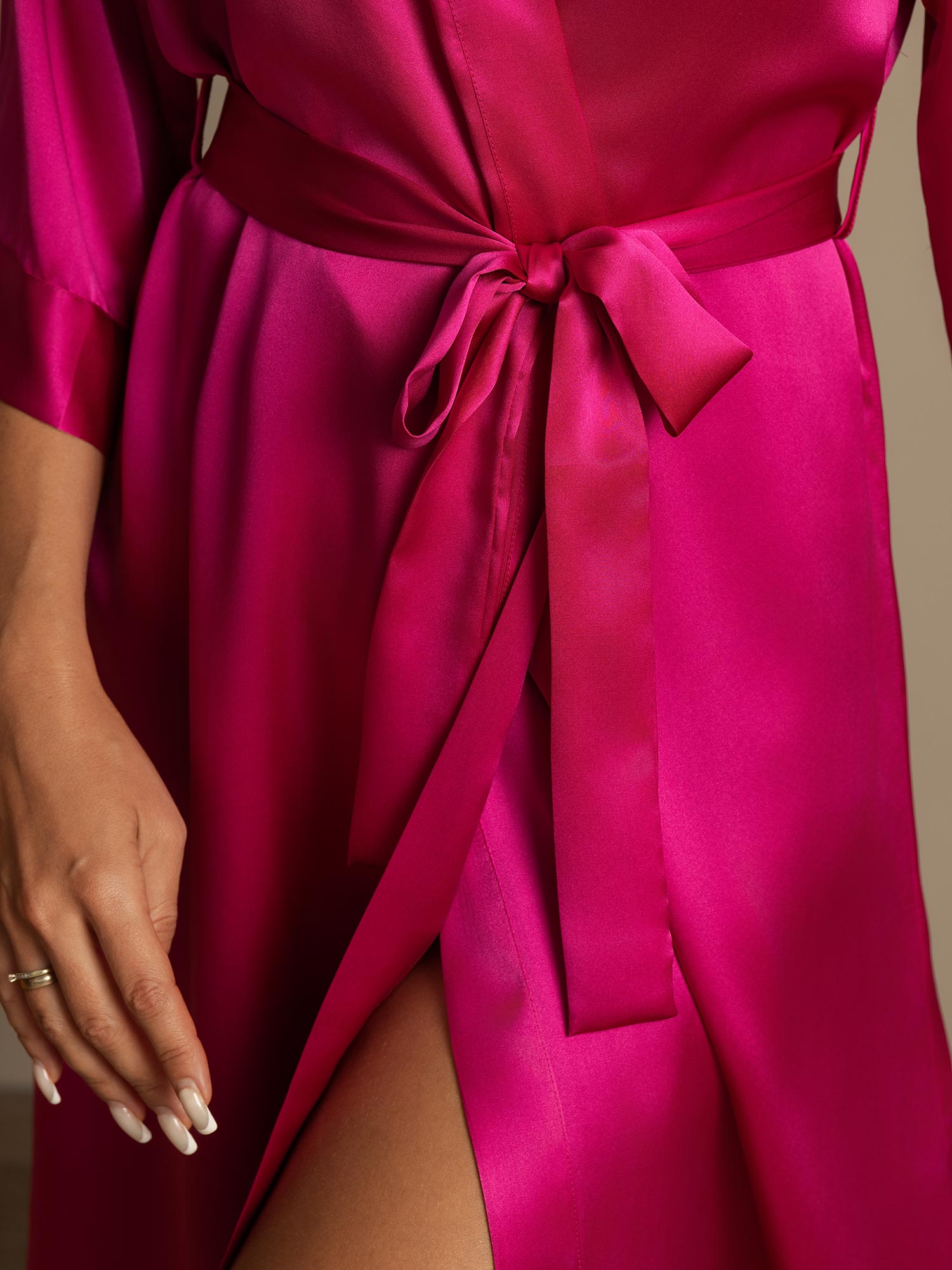 [Rosenrød] SilkSilky-NO Womens Robe 008