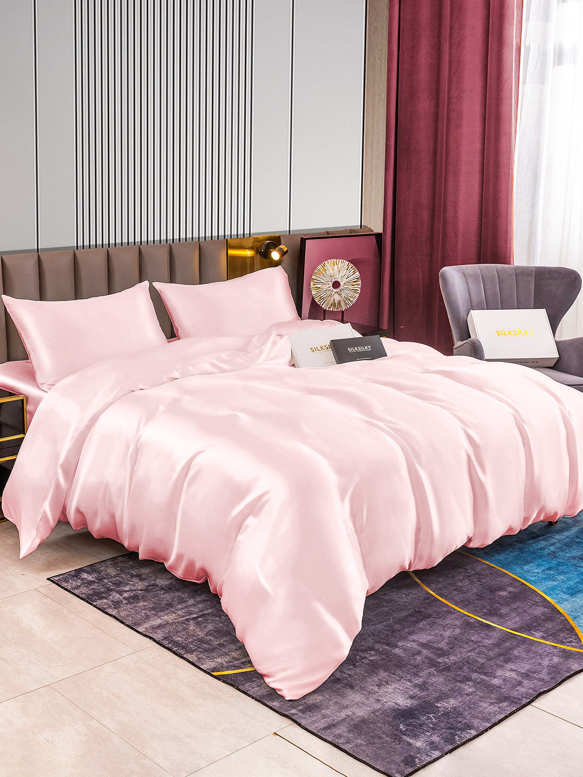 [Rosa] SilkSilky-NO 22Momme Bedding Set 002