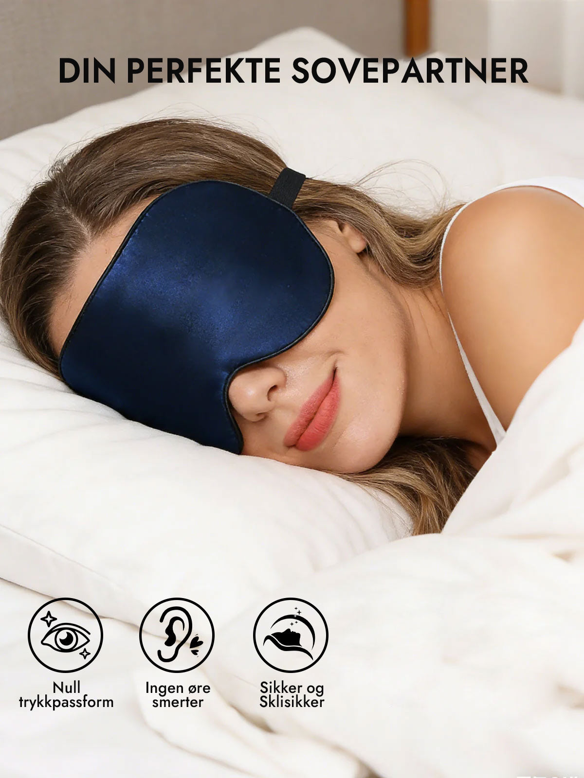 [Mørke blå] SilkSilky-NO Øye Maske 005