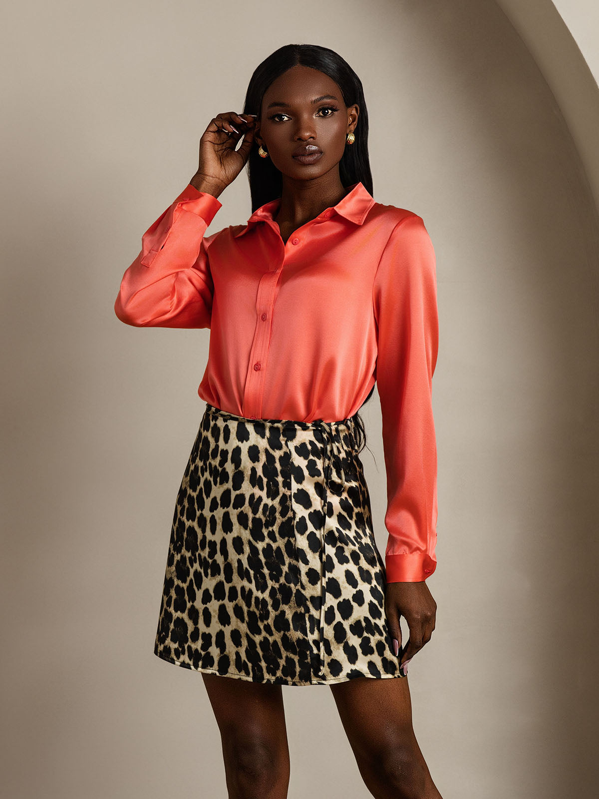 [Leopard] SilkSilky-NO Skirt 008,