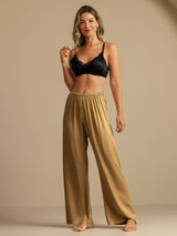 [Tan] SilkSilky-NO 19Momme Women's Sleep Pants 006