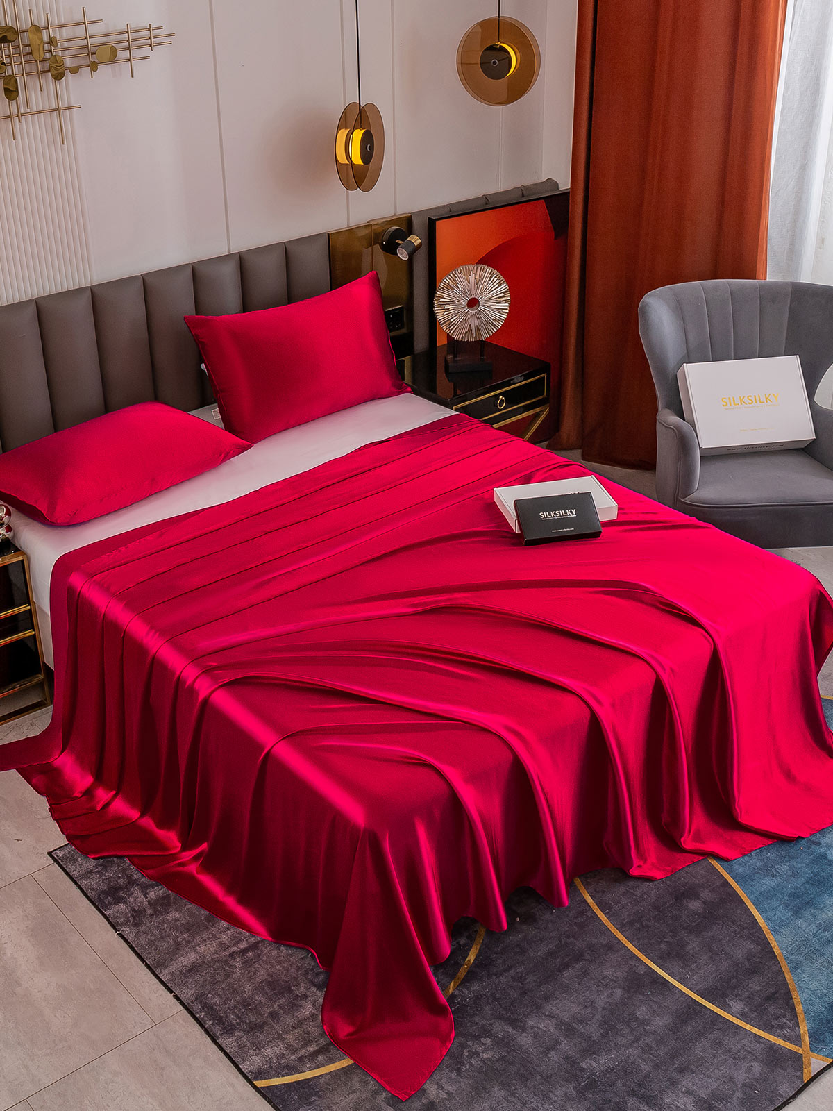 [Vin] SilkSilky-NO 19Momme Bedding Set 001