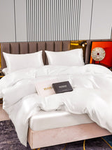 [Hvit] SilkSilky-NO 22Momme Bedding Set 005,