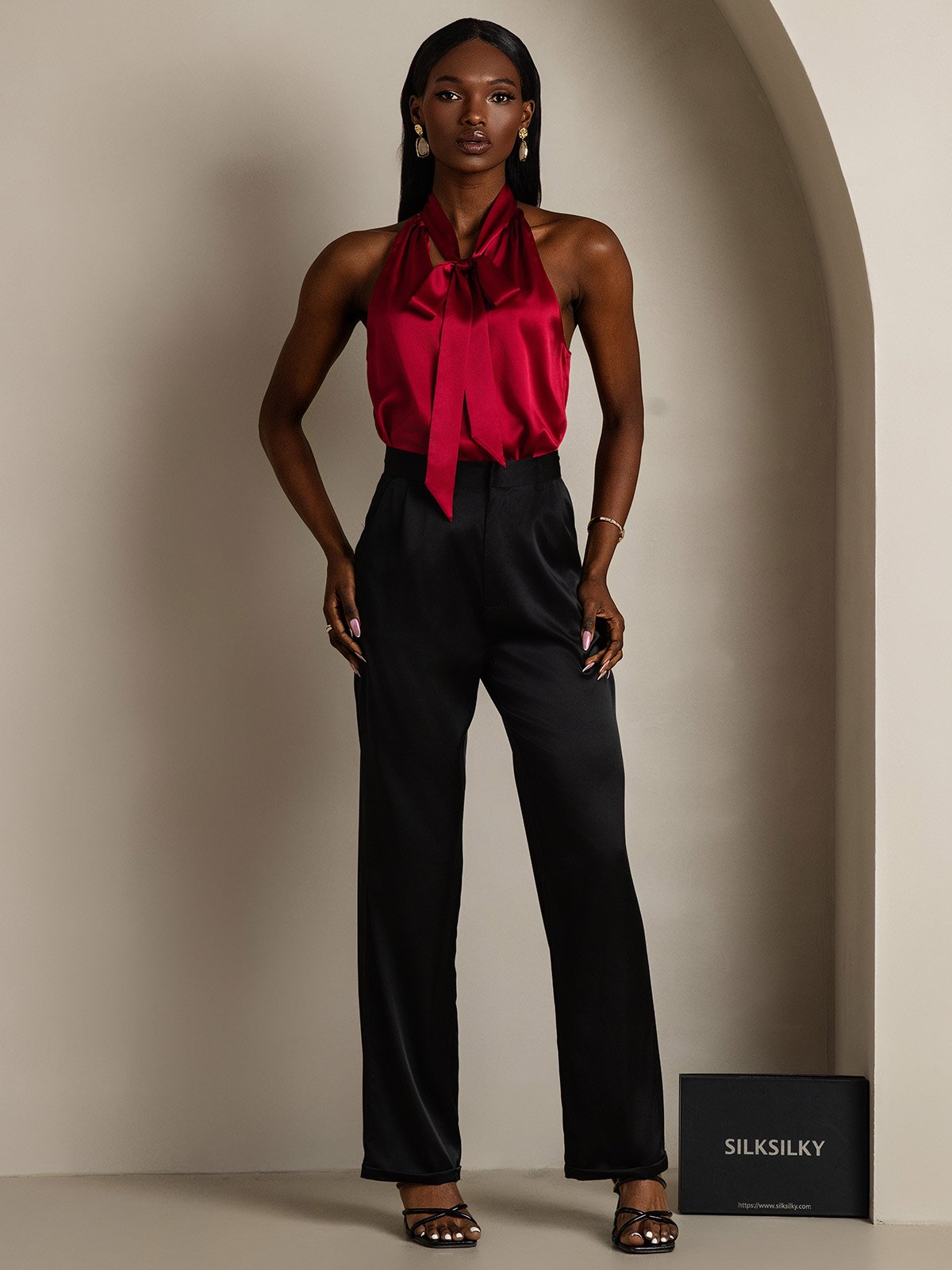 [Vin] SilkSilky-NO 19Momme Silke Womens Shirt 006