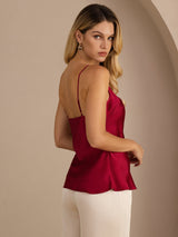 [Vin] SilkSilky-NO Spaghetti Strap V Neck Camisole Topp 002