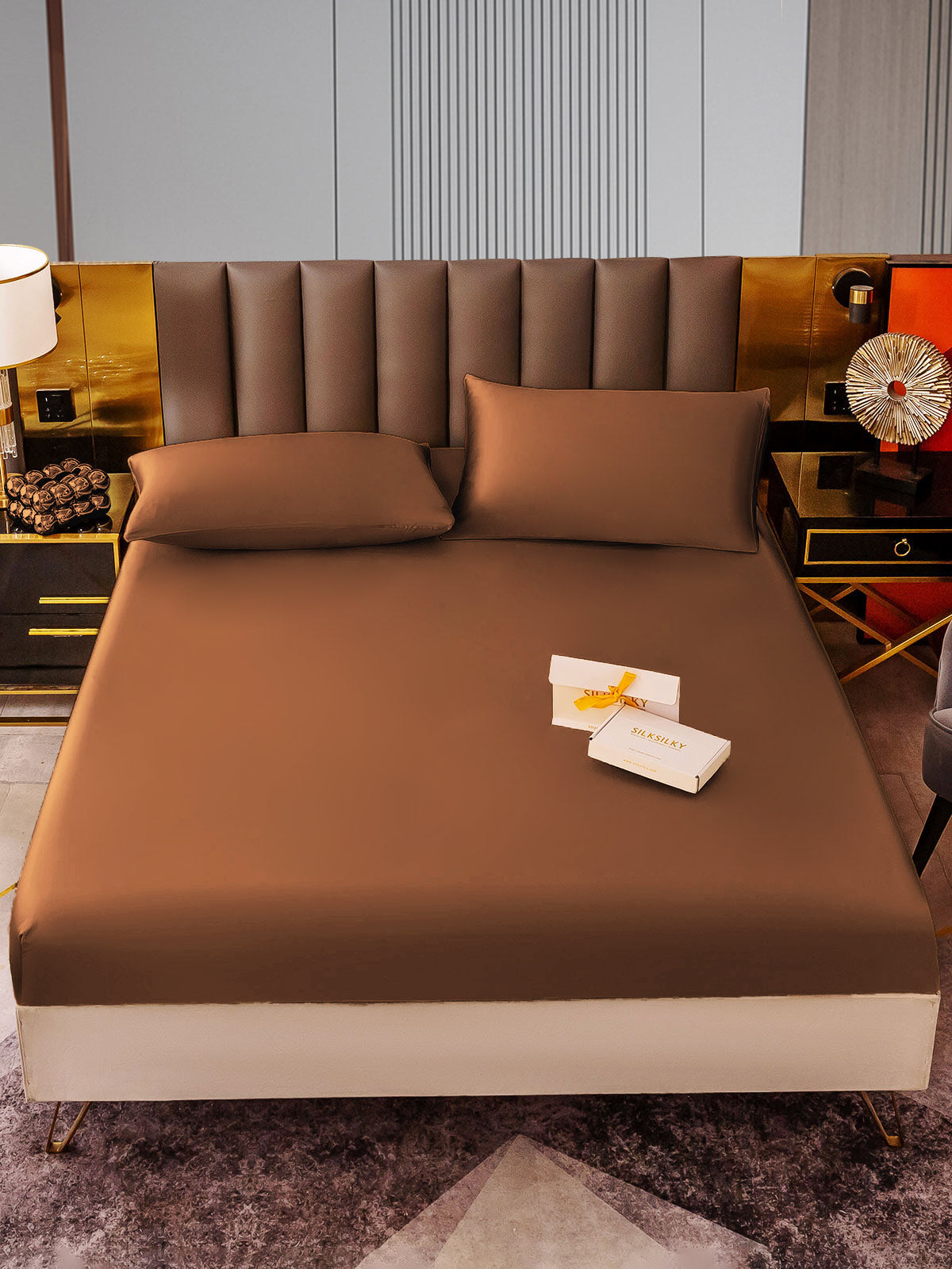 [Kaffe] SilkSilky-NO 22Momme Bedding Set 001