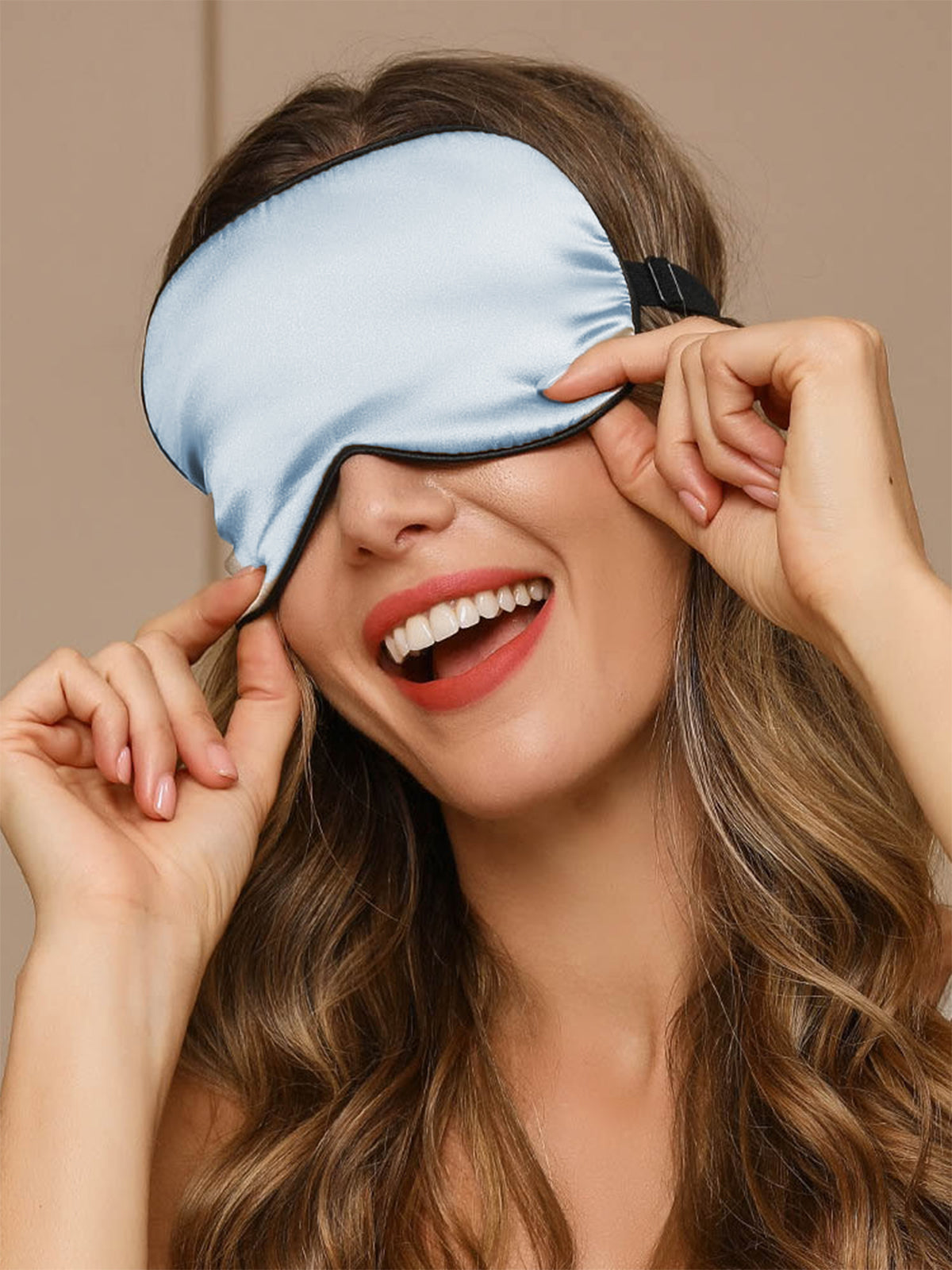 [Lyse Blå] SilkSilky-NO 19Momme Eye Mask 001