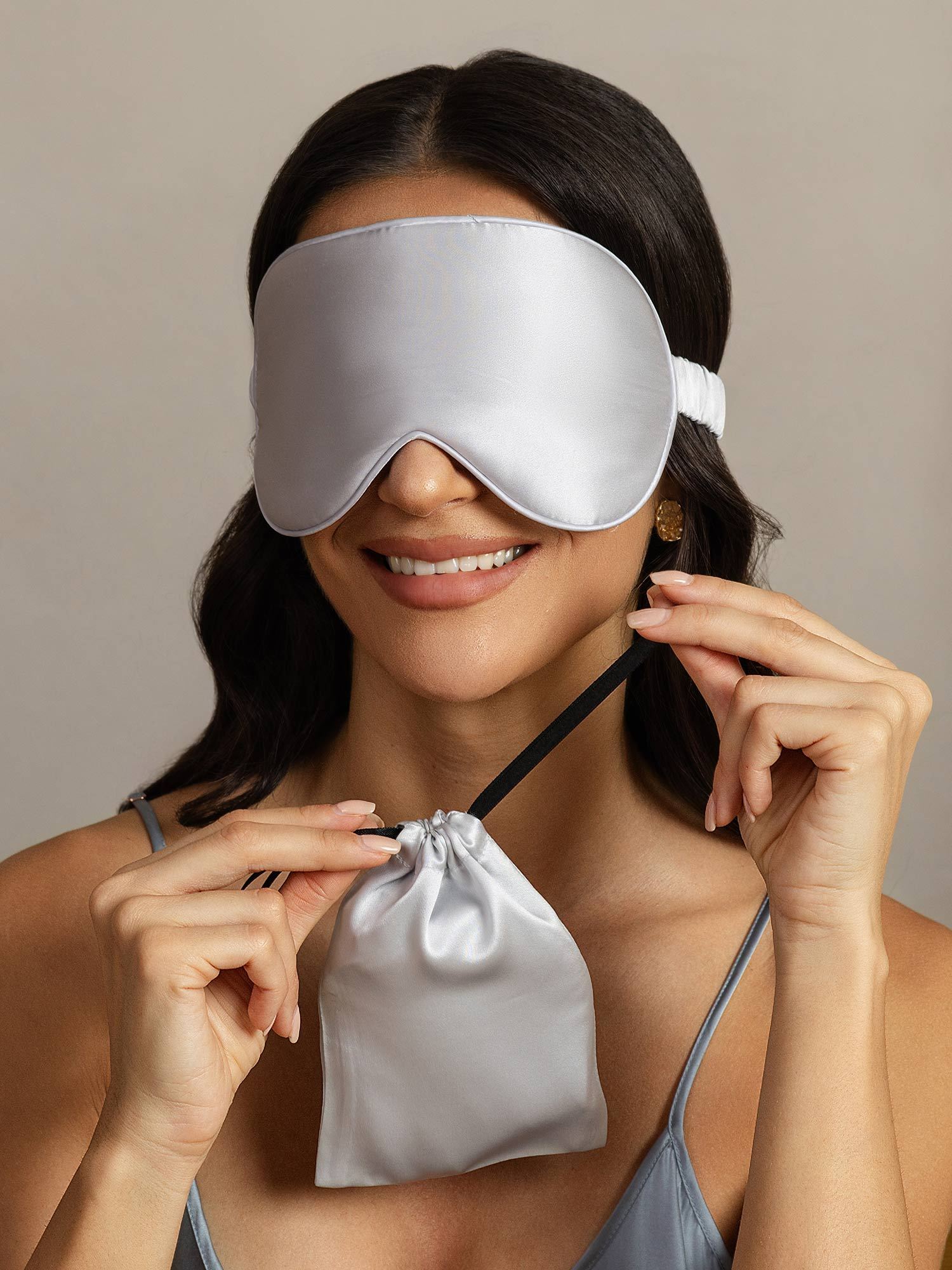 [Sølv] SilkSilky-NO Silke Eye Mask 003