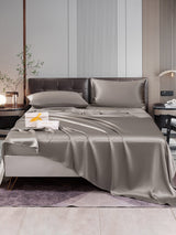 [Grå] SilkSilky-NO 22Momme Bedding Set 001,
