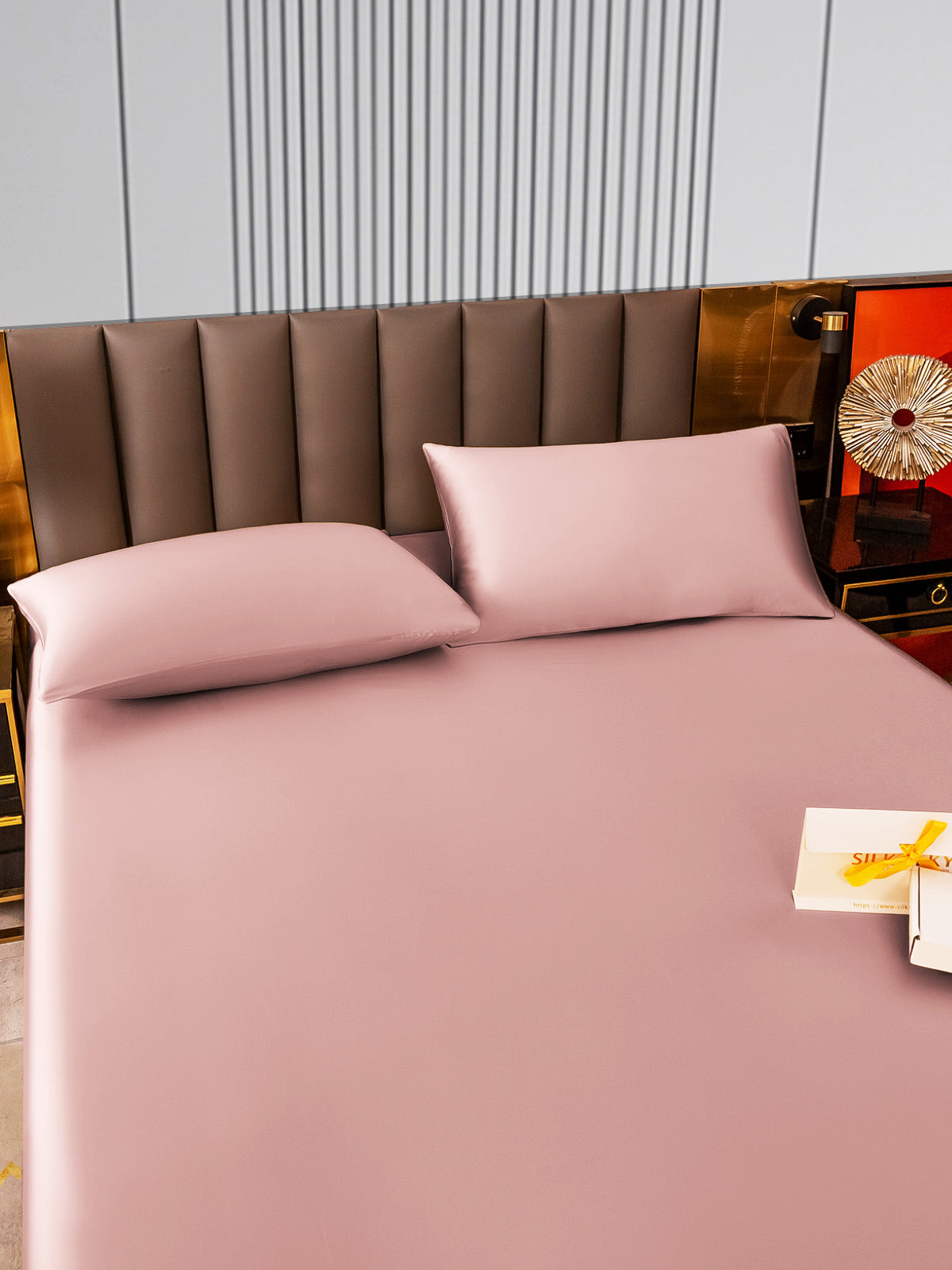 [Blek Mauve] SilkSilky-NO 22Momme Bedding Set 005