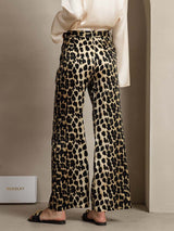 [Leopard] SilkSilky-NO 19Momme Silke Womens Pants 002,