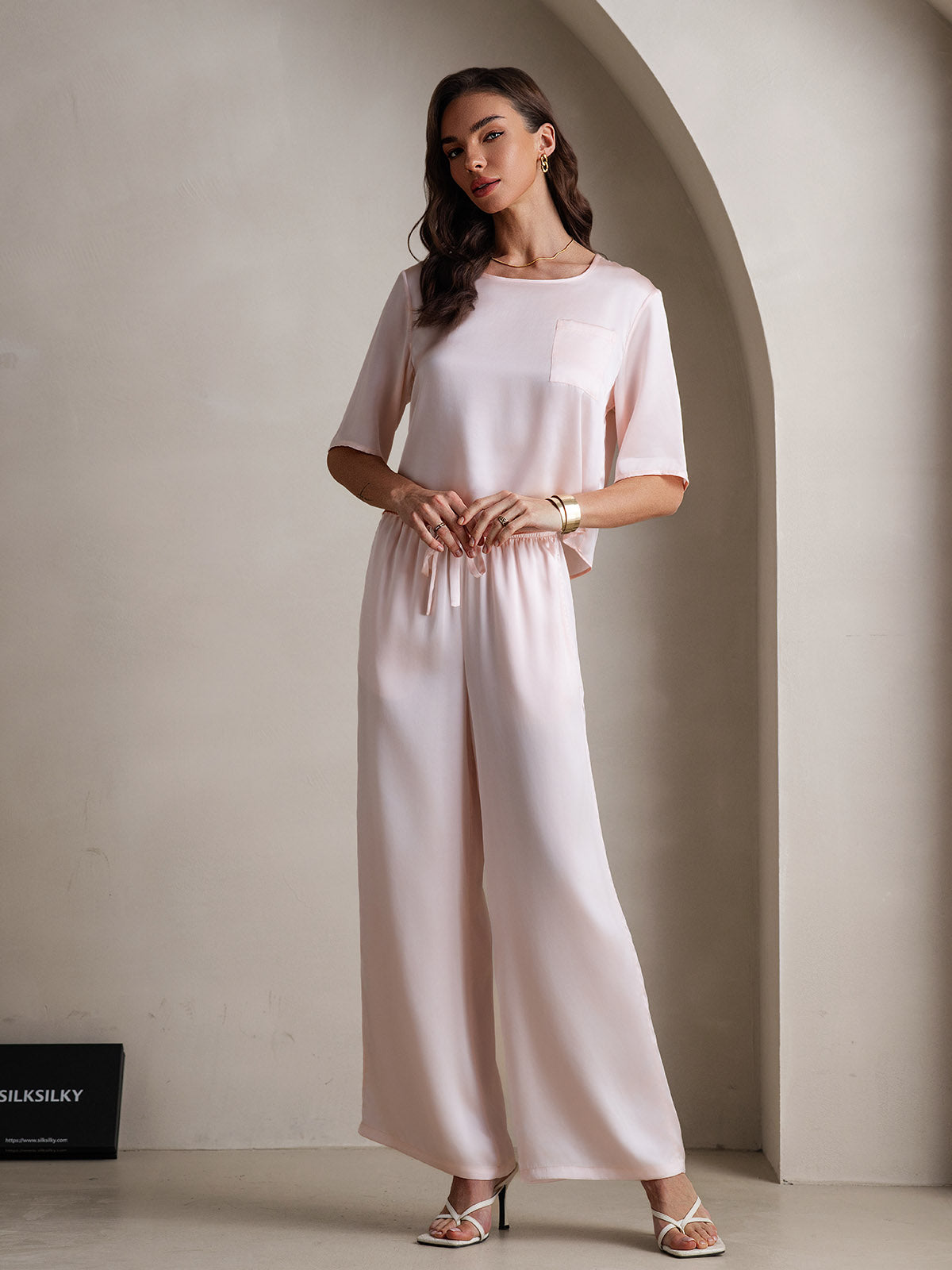 [Rosa] SilkSilky-NO Womens Pajamas 005