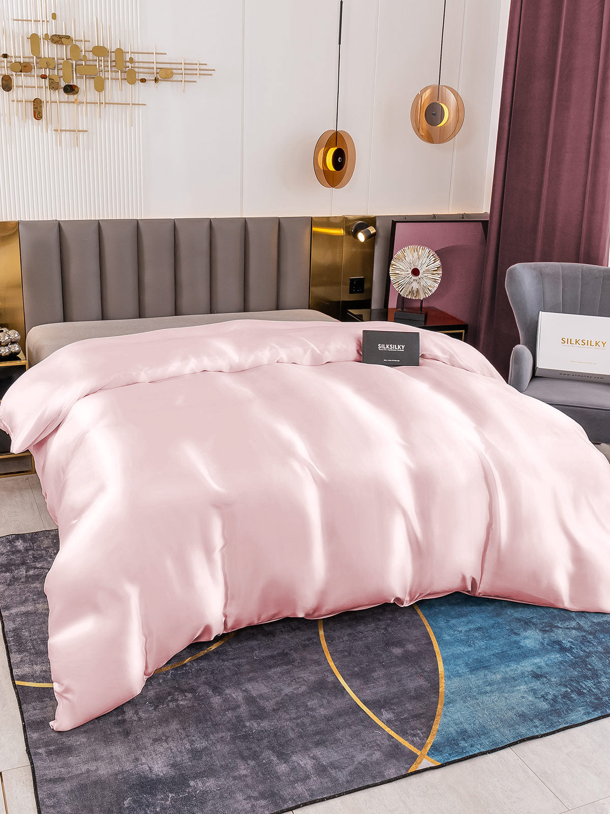 [Rosa] SilkSilky-NO 19Momme Duvet Cover 002