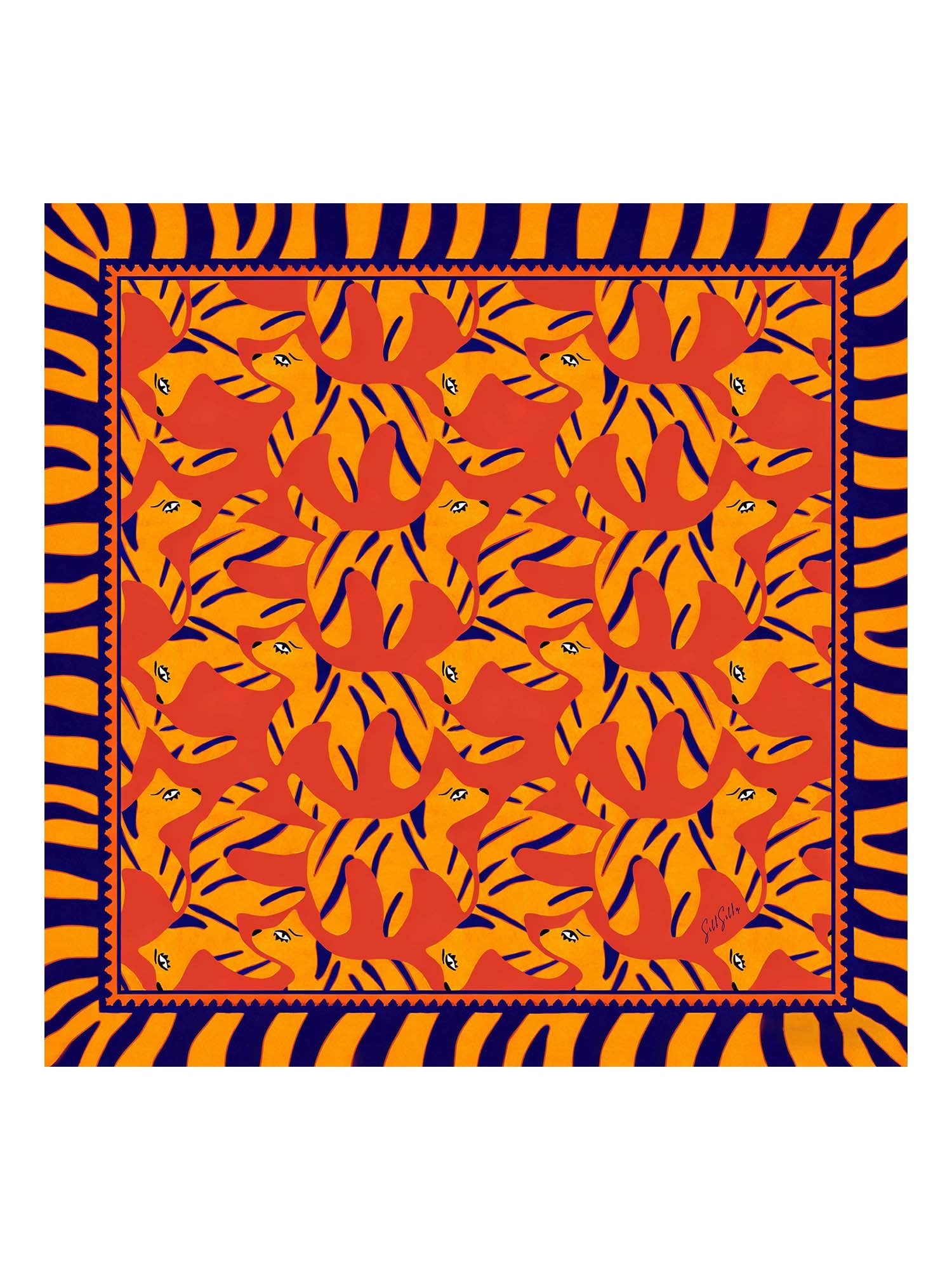 [Oransje Hund] SilkSilky-NO Scarf 001