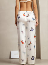 [Hvit Sommerfugl] SilkSilky-NO 19Momme Silke Womens Pants 002